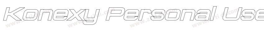Konexy Personal Use字体转换